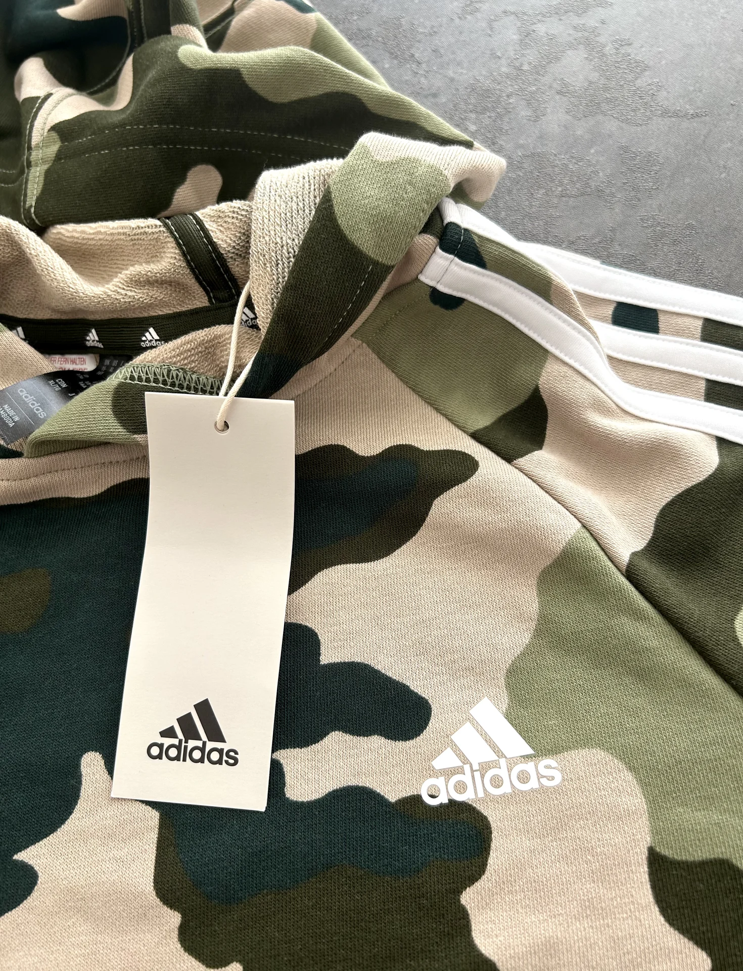 Мужская толстовка Adidas BL CAMO FT HD - миниатюра 4