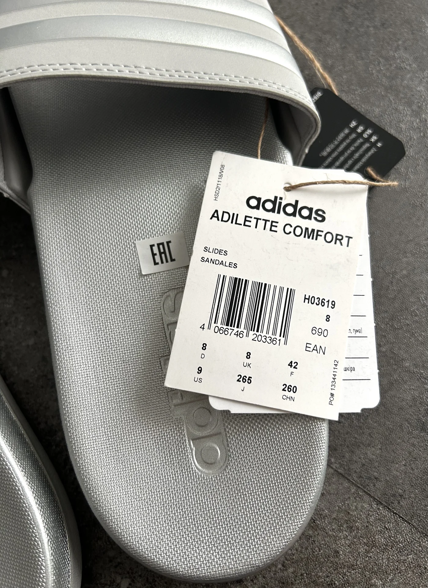 Сланцы Adidas Adilette Comfort Slides (H03619) - миниатюра 5