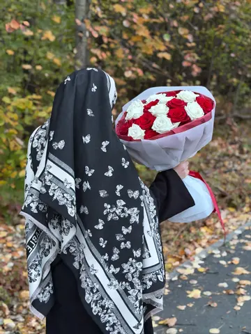 Палантин осенний женский