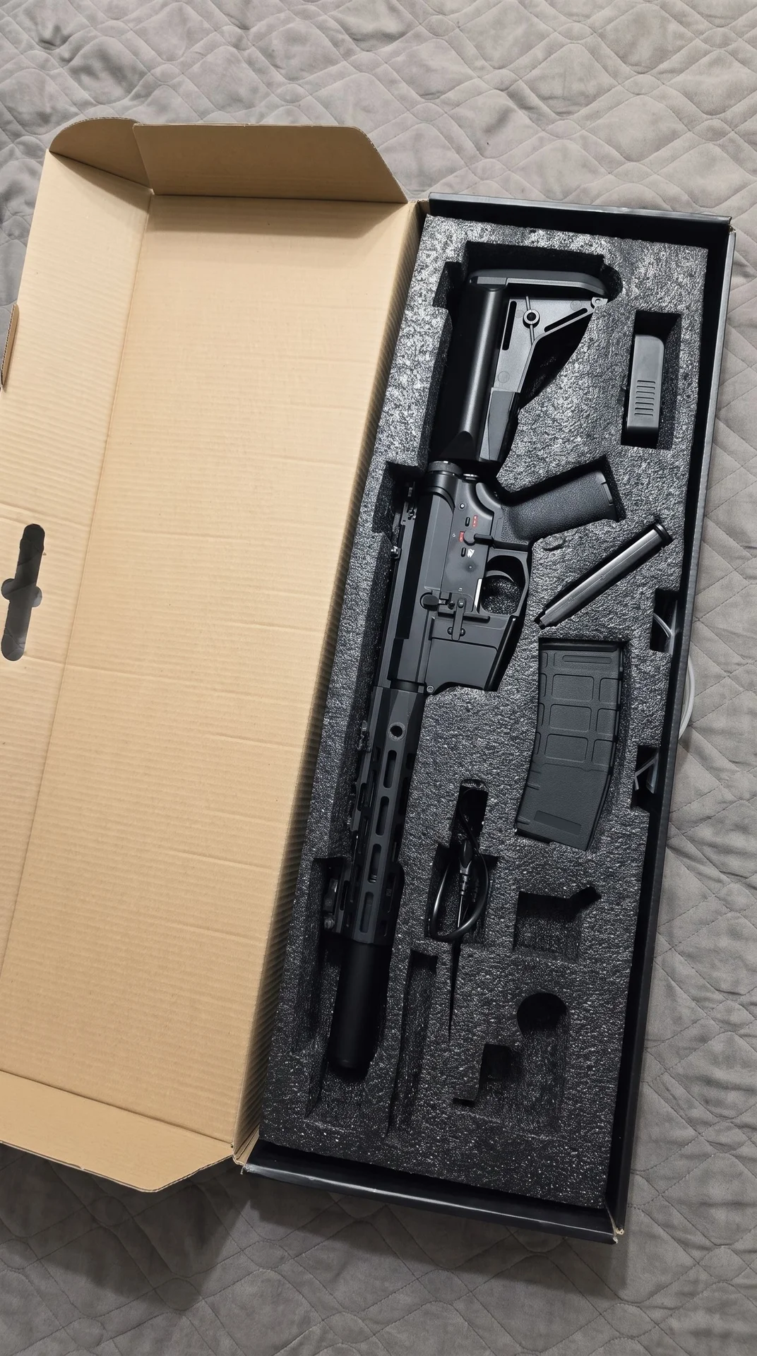 Карабин Cyma M4 M-LOK 10 custom Platinum BK (CM097 - миниатюра 2