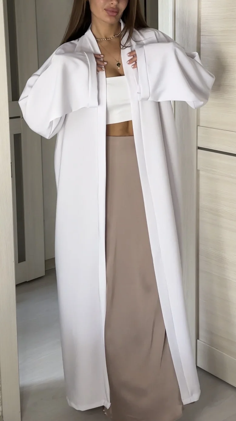 абая (кимоно) белая новая One size - миниатюра 3
