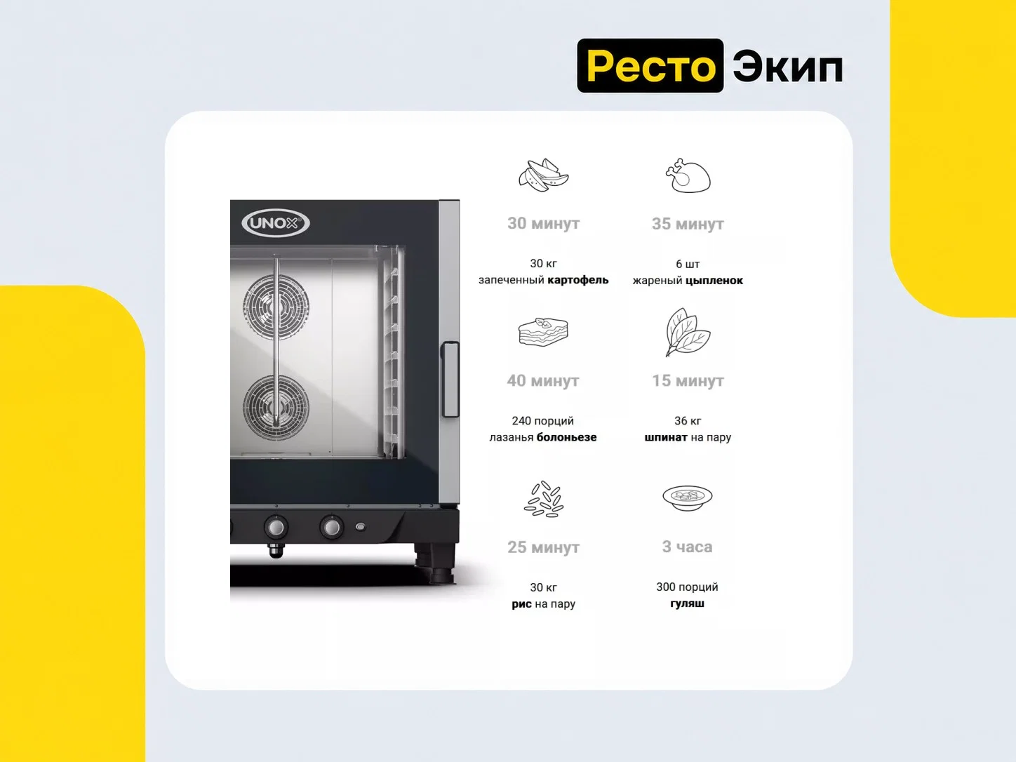Unox XV593 — Пароконвектомат - миниатюра 3