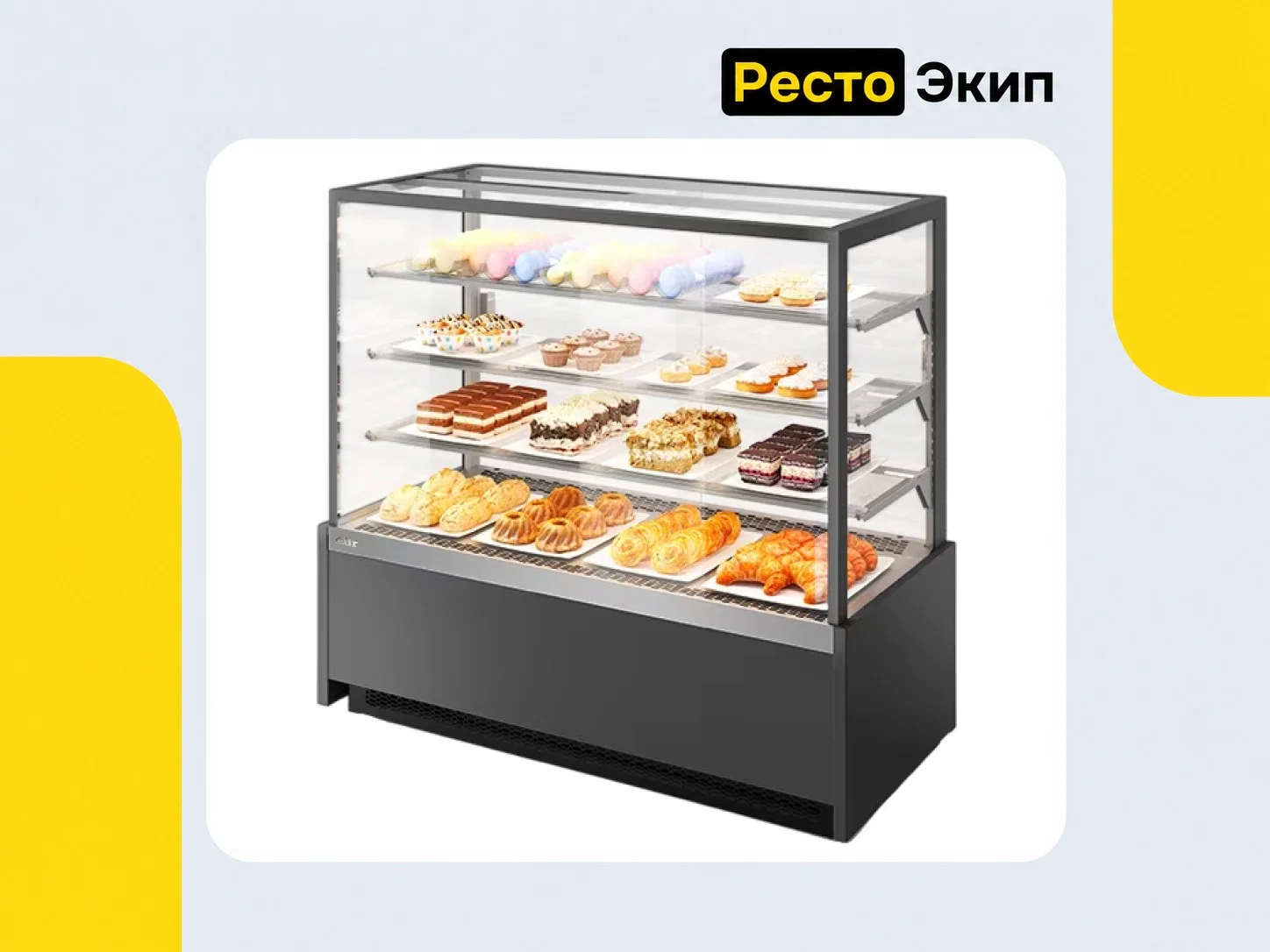 Chilz Vete Kub 90 серый матовый — Кондитерская витрина - изображение 1