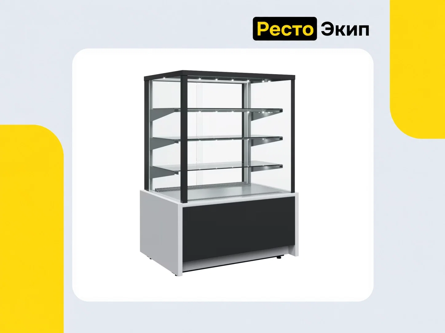 Kayman K-ВК-900 Квадро Серебро — Кондитерская витрина - изображение 1