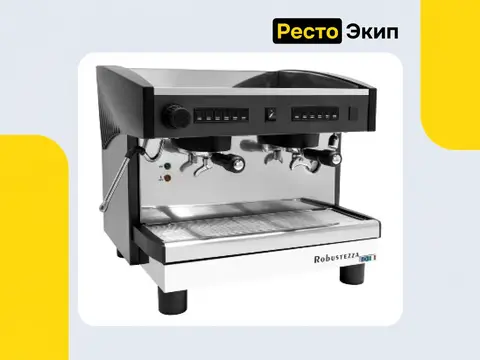 Robustezza ST2E Compact чёрная — Рожковая кофемашина