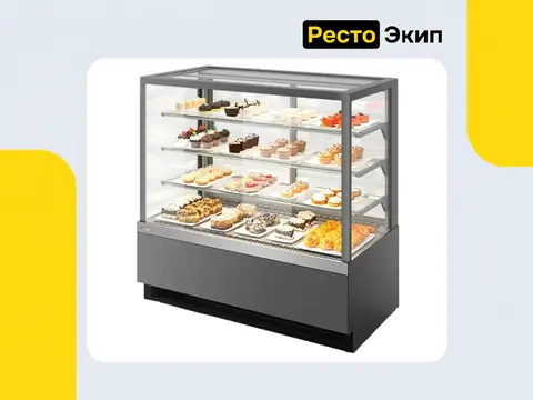 Chilz Vete Kub Lux 90 серый матовый — Кондитерская витрина