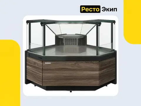 Полюс GC111 VM-5 Тёмный дуб — Холодильная витрина