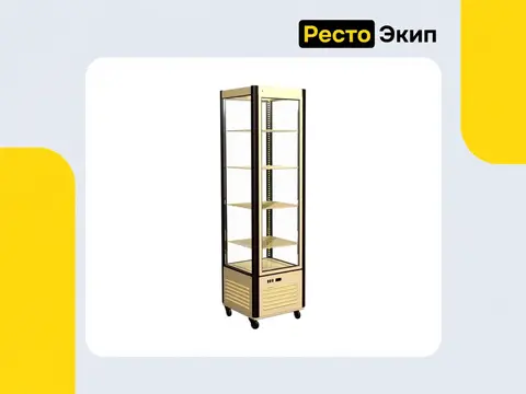Полюс D4 VM 400-1 Бежево-коричневый — Кондитерская витрина