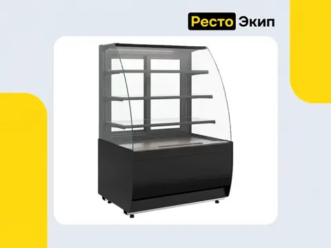 Полюс K70 VM 0,9-1 Light Чёрный — Холодильная витрина