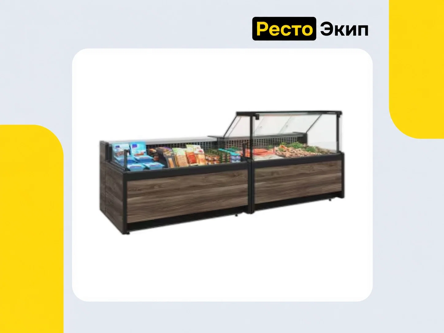 Полюс GC111 SL 2,0-1 Тёмный дуб — Холодильная витрина - миниатюра 2