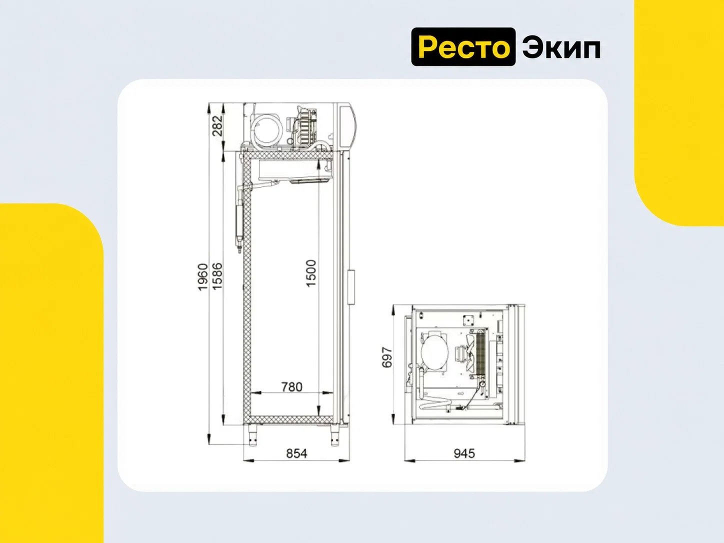Polair DM 107-G — Среднетемпературный шкаф - миниатюра 4
