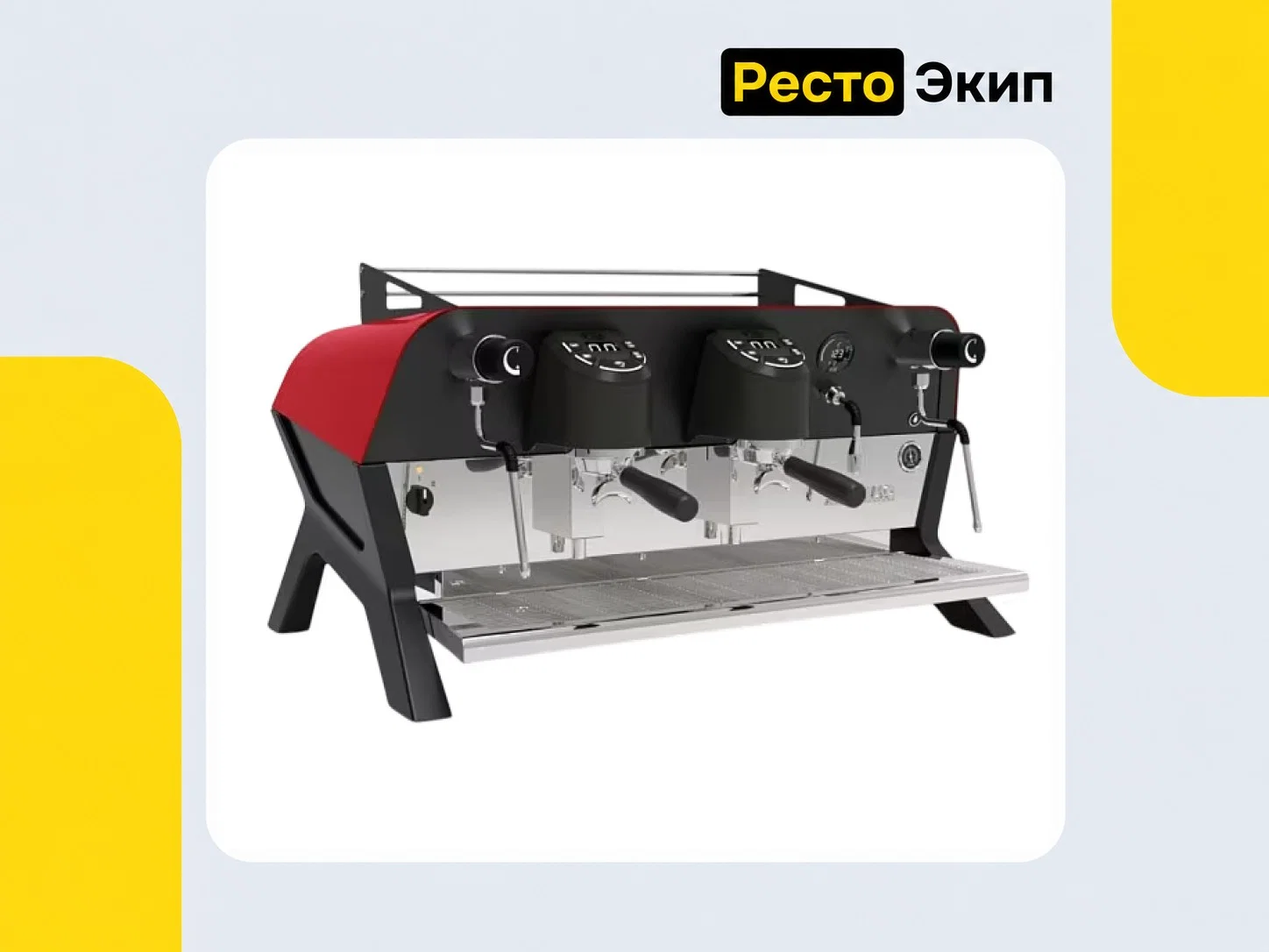 Sanremo F18 SB 2GR Tall чёрно-красная — Рожковая кофемашина - изображение 1