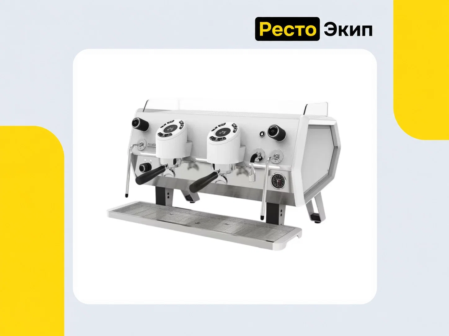 Sanremo D8 2GR белая с подсветкой и экономайзером — Рожковая кофемашина - изображение 1