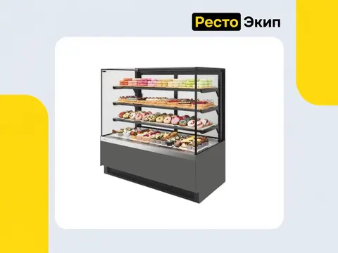 Vete II Kub 90 Металлик/Серый матовый — Кондитерская витрина