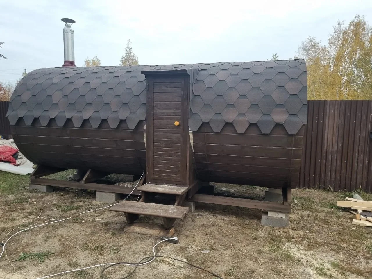 Баня Бочка под ключ 4 м - миниатюра 11