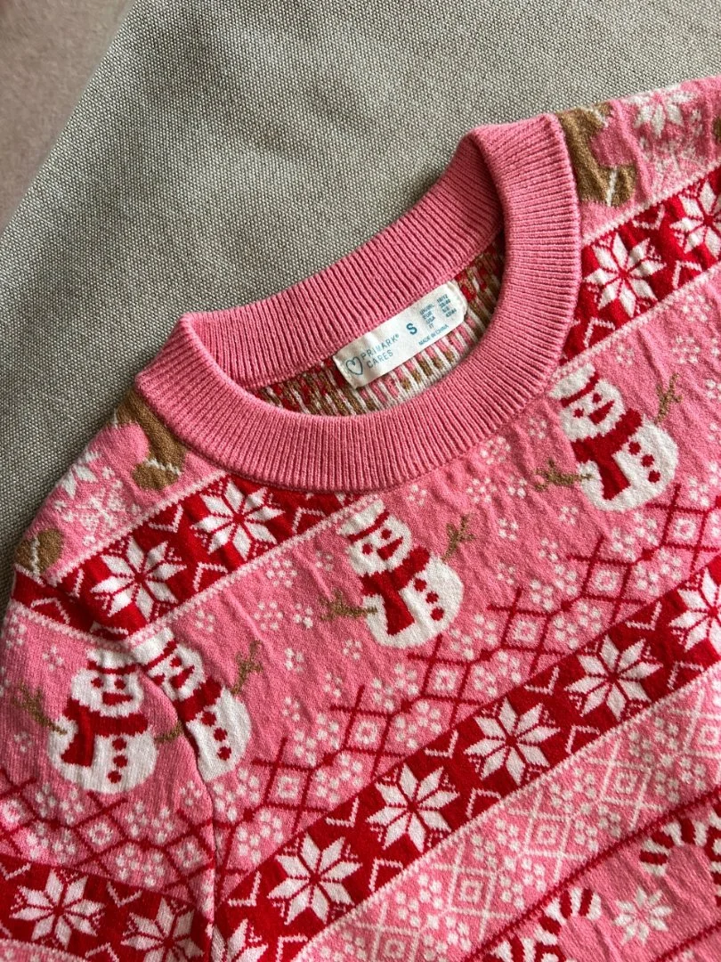 свитер новогодний женский теплый S 42 PRIMARK - миниатюра 3