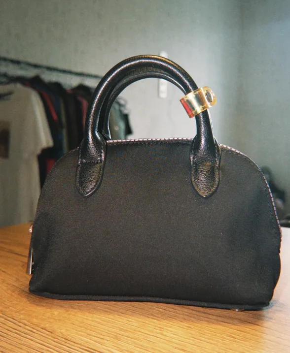 Сумка для боулинга чёрная Zara б\у - изображение 1