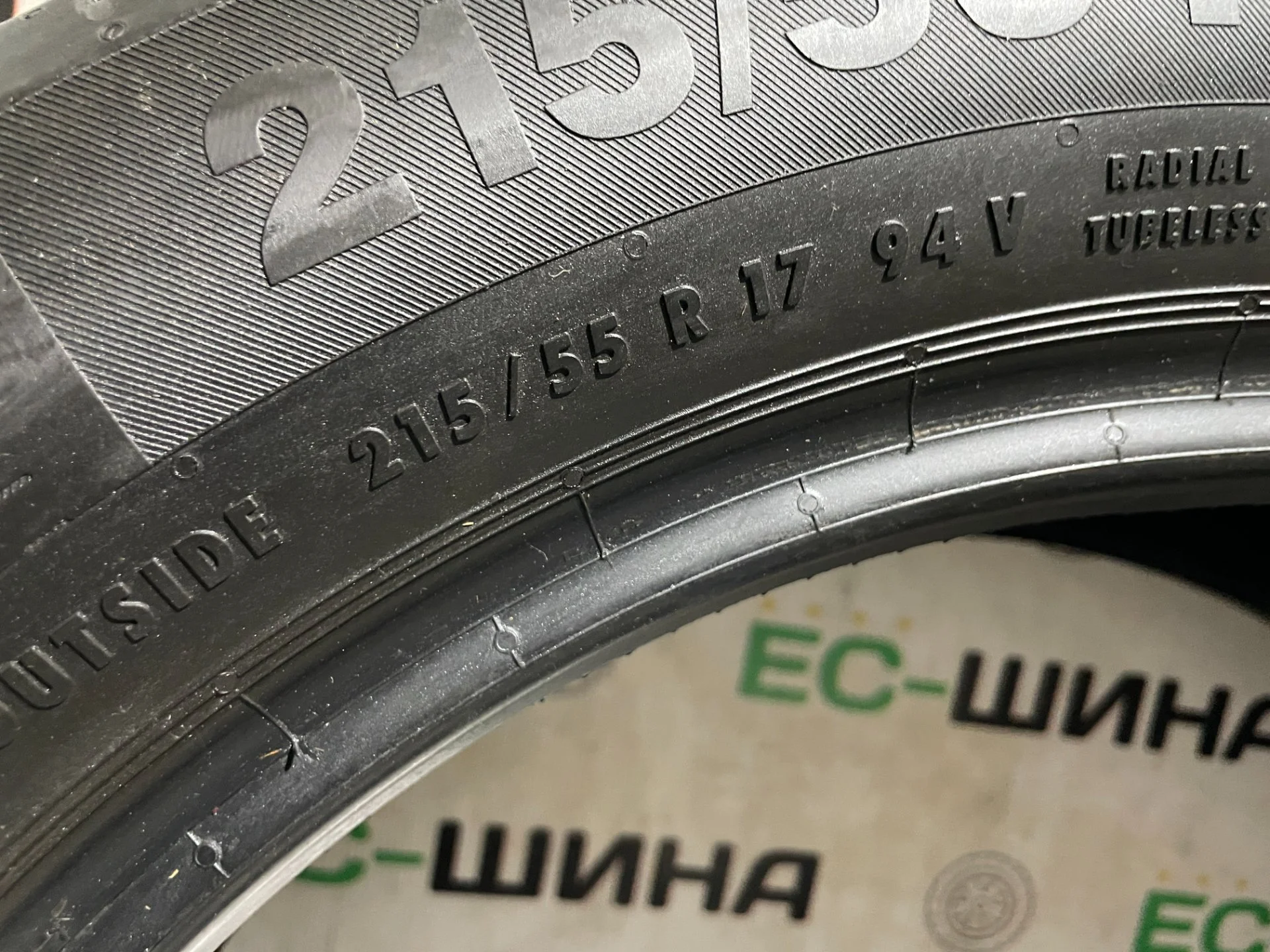 Комплект шин б/у 215 55 17 Continental без пробега по РФ - миниатюра 8