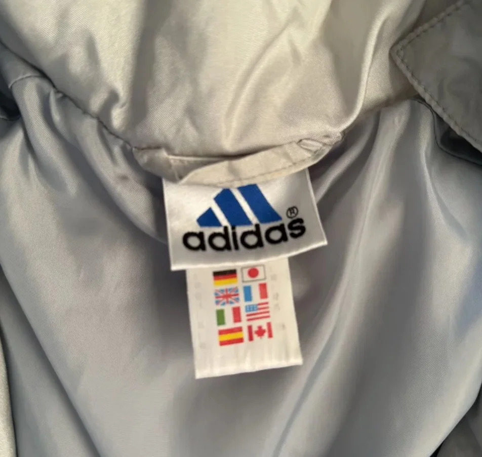 Куртка весенняя Adidas серебристая - миниатюра 8