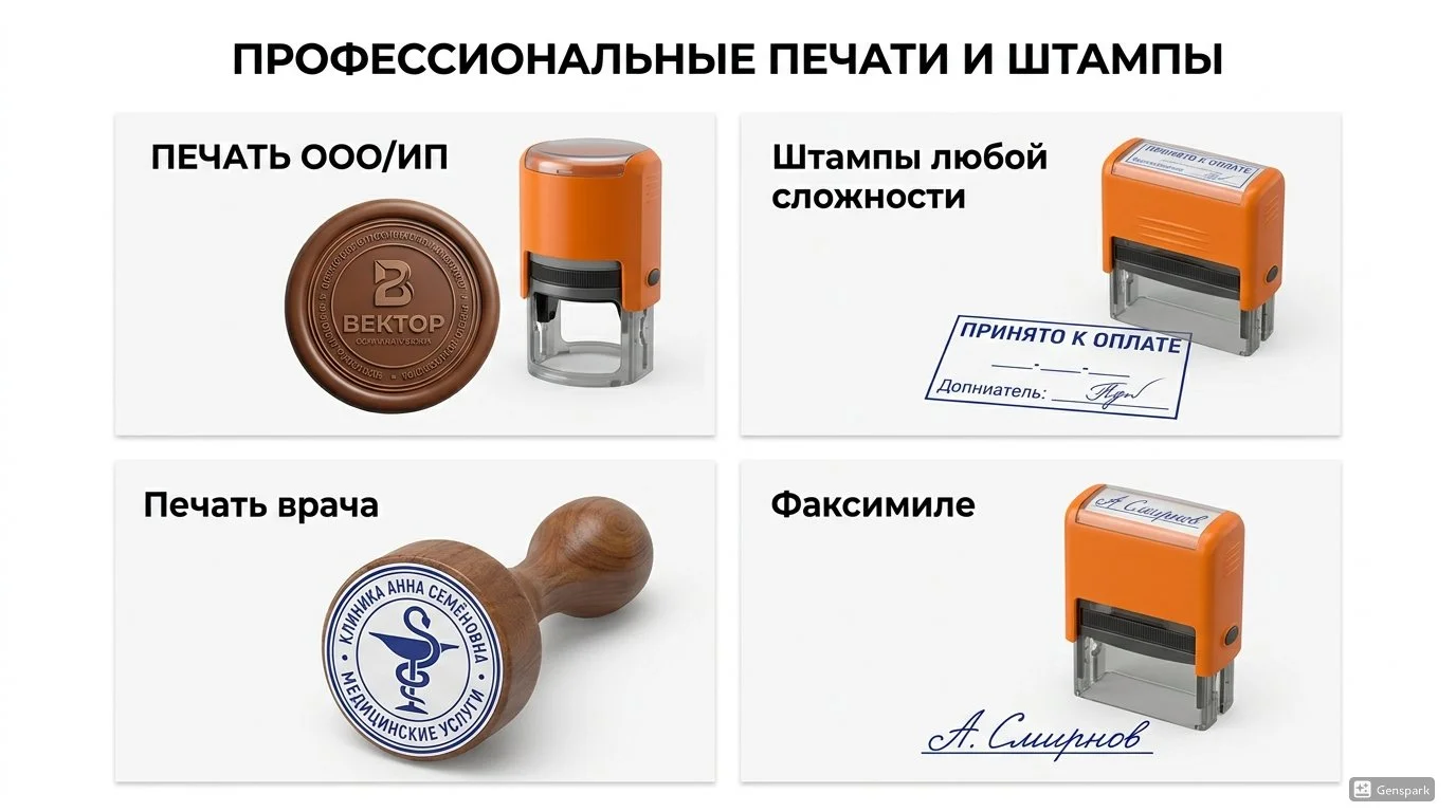 Изготовление печатей и штампов - миниатюра 2
