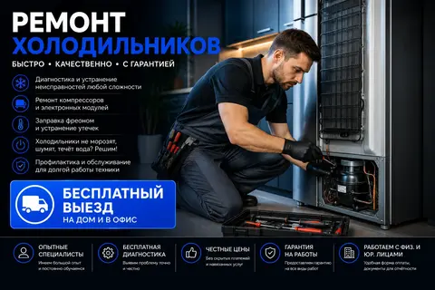 Ремонт холодильников и холодильного оборудования