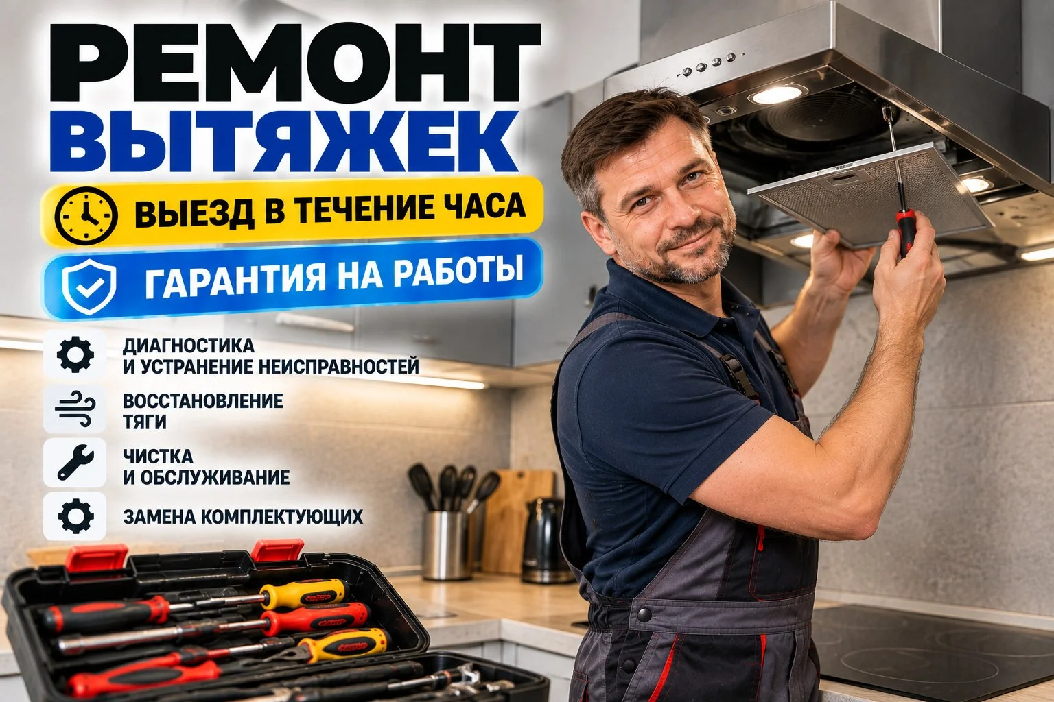 Ремонт вытяжек и мелкобытовой техники - изображение 1