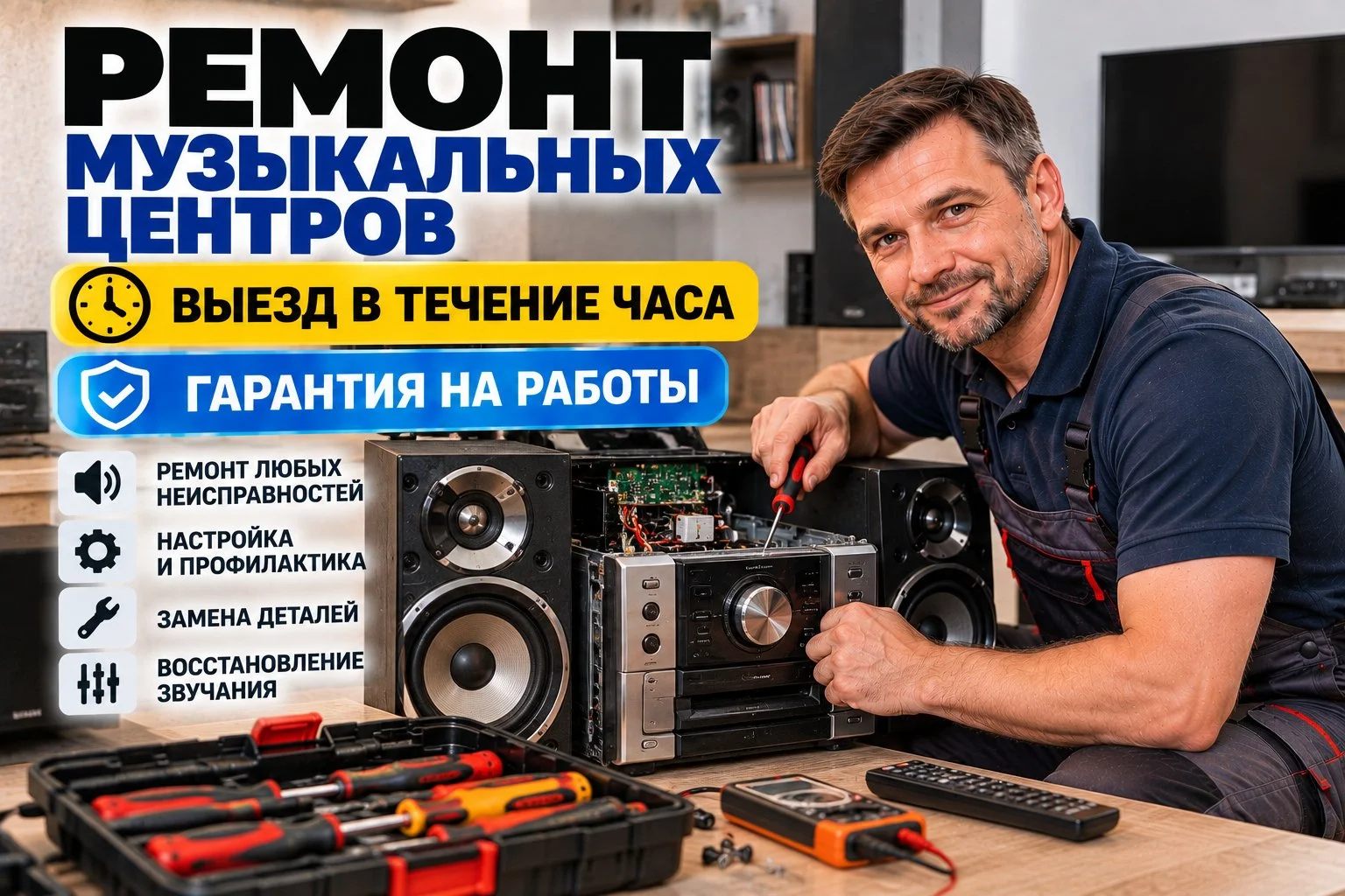 Ремонт музыкальных центров - изображение 1