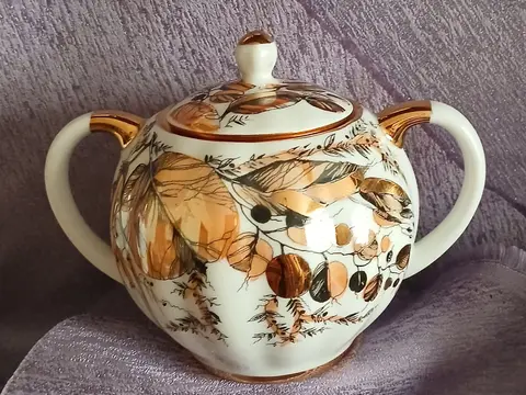Сахарница Золотая осень СССР ЛФЗ
