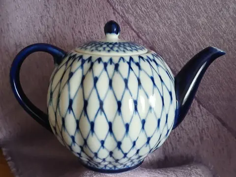 Чайник Кобальтовая сетка СССР ЛФЗ
