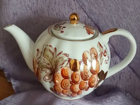 Чайник Золотой виноград СССР ЛФЗ