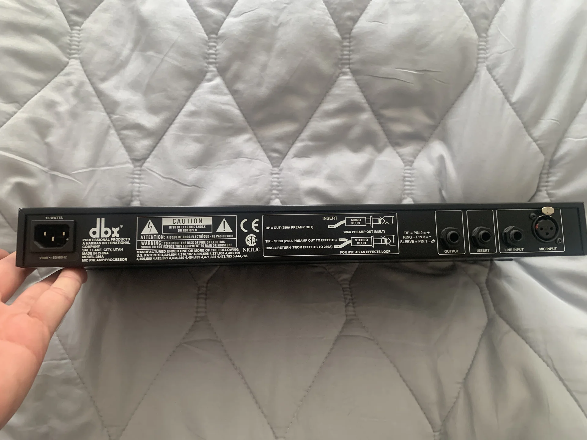 DBX 286A mic preamp/processor - миниатюра 2