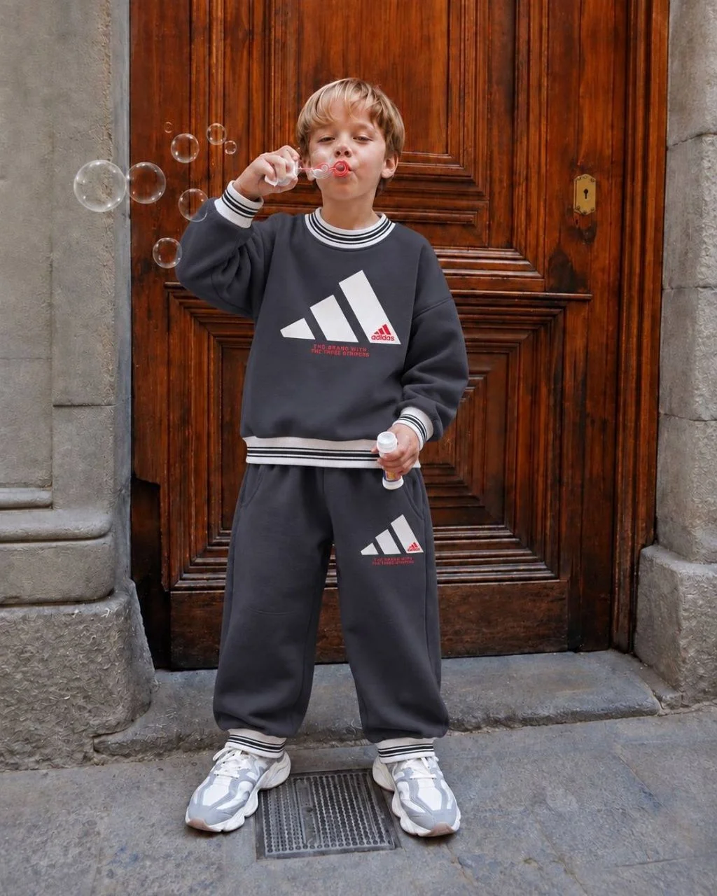 Костюм с начесом Adidas для мальчика - миниатюра 2