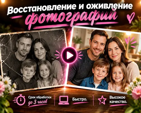 Восстановление и оживление фотографий