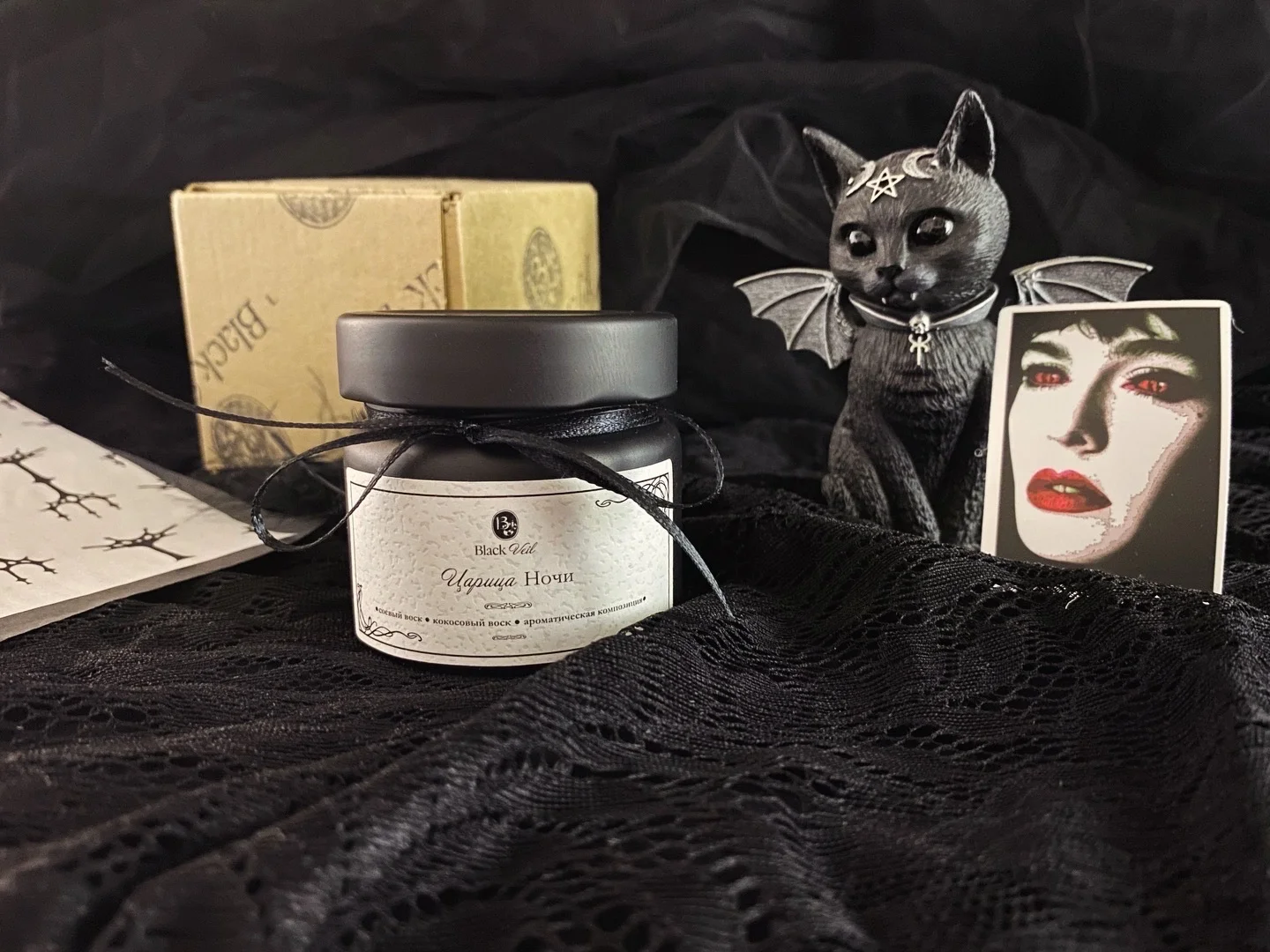 Царица ночи 🦇 аромасвеча - миниатюра 5