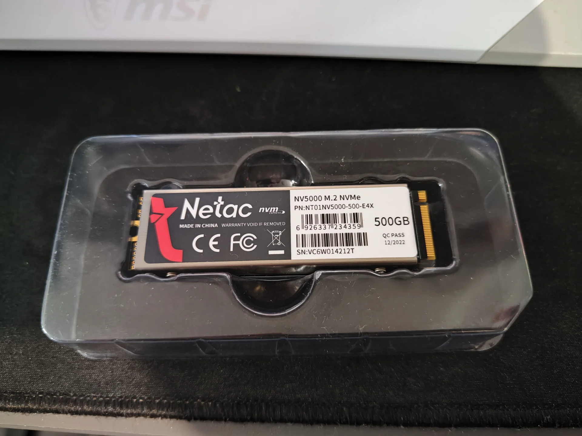ssd накопитель netac nv5000 500gb - изображение 1