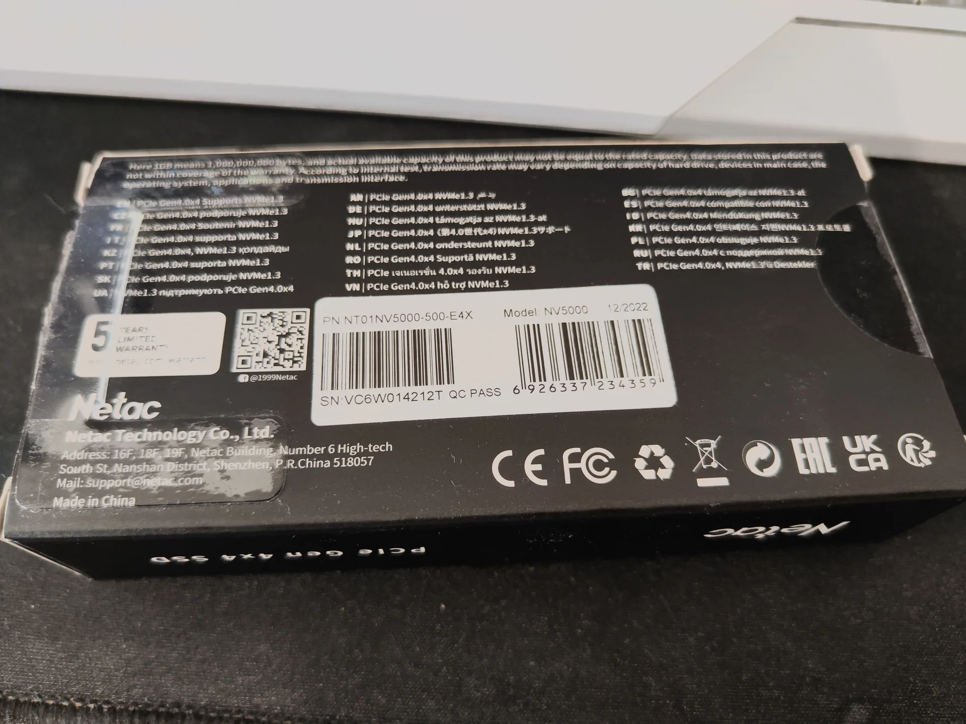 ssd накопитель netac nv5000 500gb - миниатюра 2