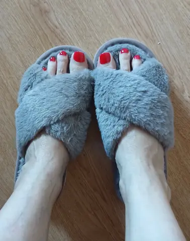 Тапочки женские меховые бу