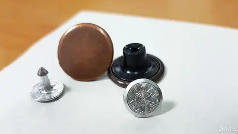 YKK джинсовые пуговицы "болты" jeans button медь