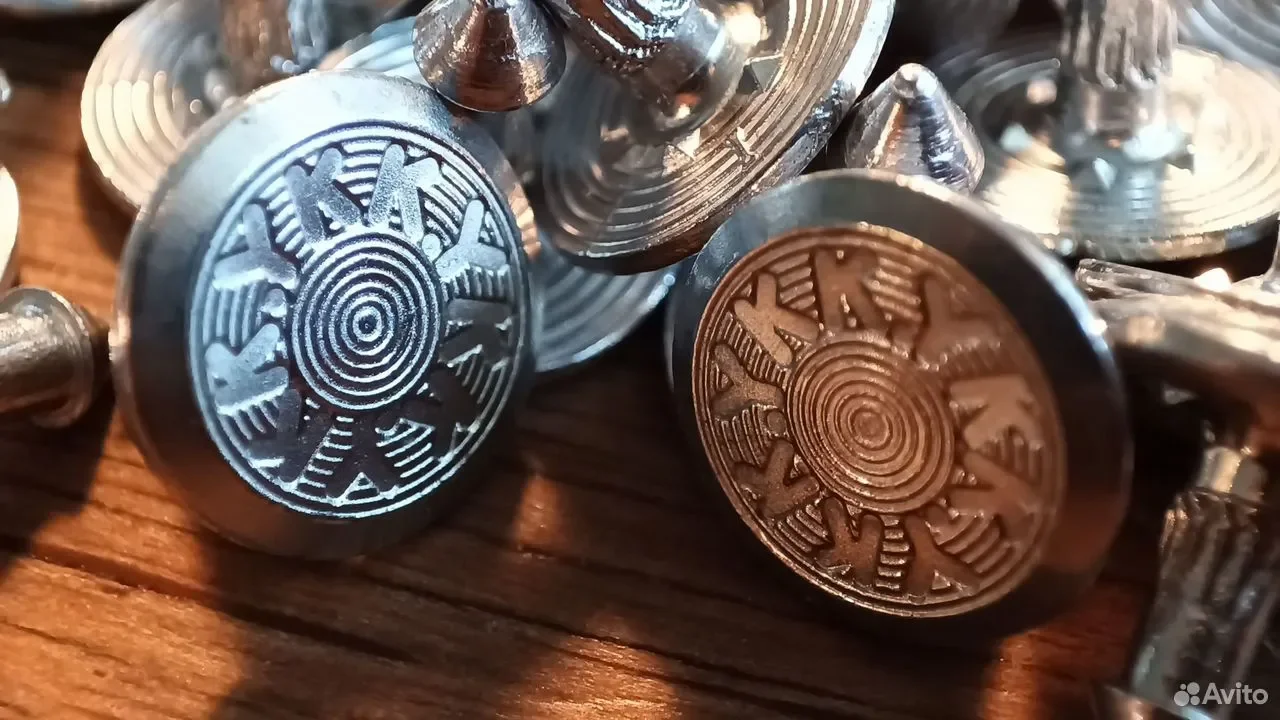 YKK джинсовые пуговицы "болты" jeans button медь - миниатюра 2