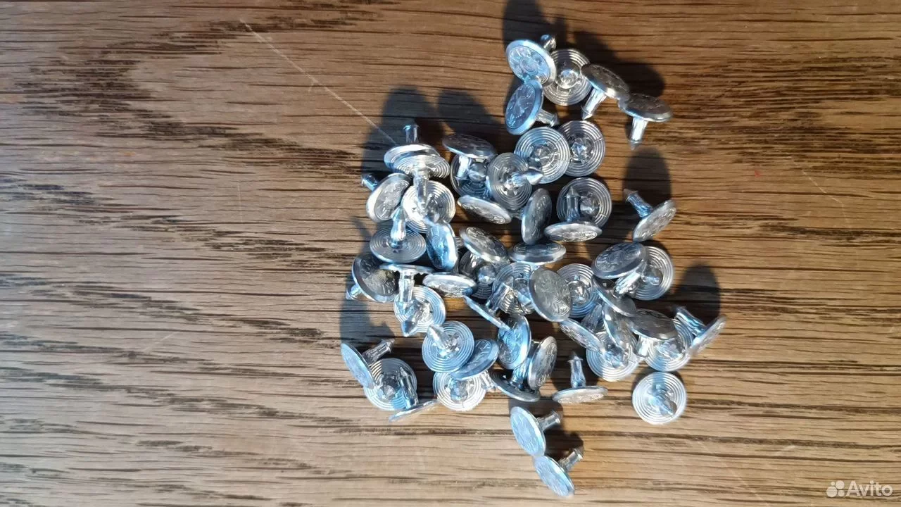 YKK джинсовые пуговицы "болты" jeans button медь - миниатюра 5