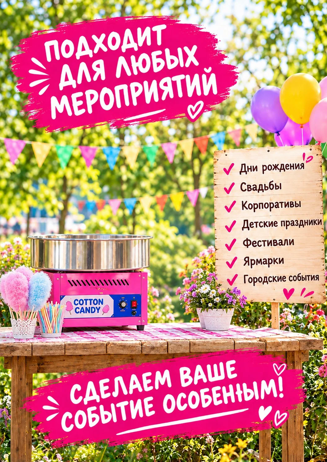 Сахарная вата на праздник - миниатюра 5