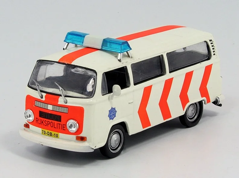 Полицейские машины мира №17 VOLKSWAGEN TRANSPORTER T2 полиция нидерландов - миниатюра 2