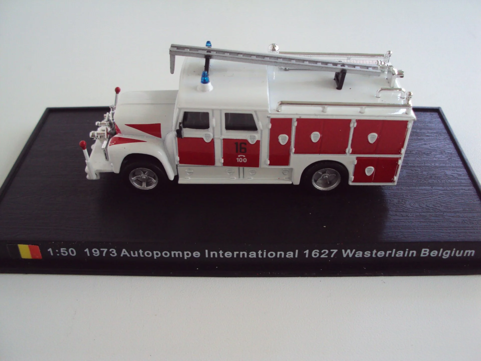 Автомобиль 1973 Autopompe lnternational 1627 Wasterlain Belgium - миниатюра 8