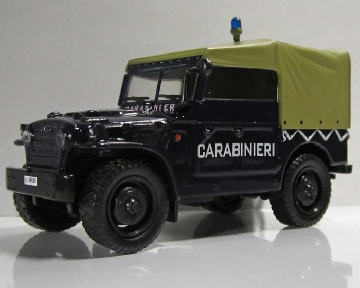 Полицейские машины мира спец.вып №1 FIAT CAMPAGNOLA 1959 полиция италии - миниатюра 2