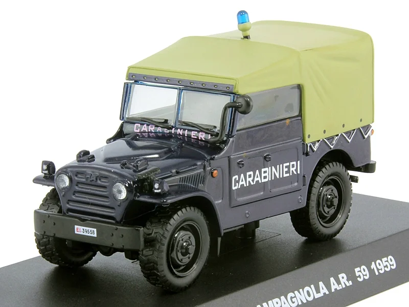 Полицейские машины мира спец.вып №1 FIAT CAMPAGNOLA 1959 полиция италии - миниатюра 3