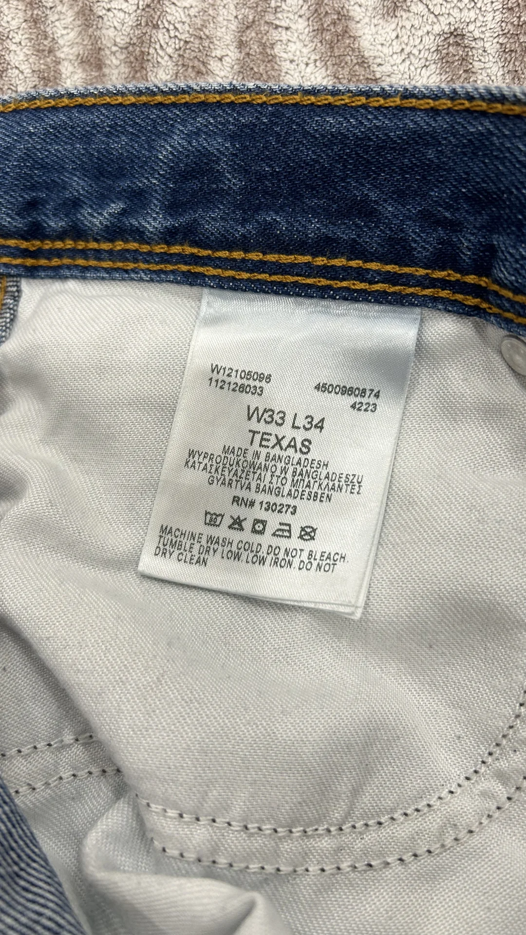 Мужские джинсы Wrangler Texas 821 - миниатюра 7