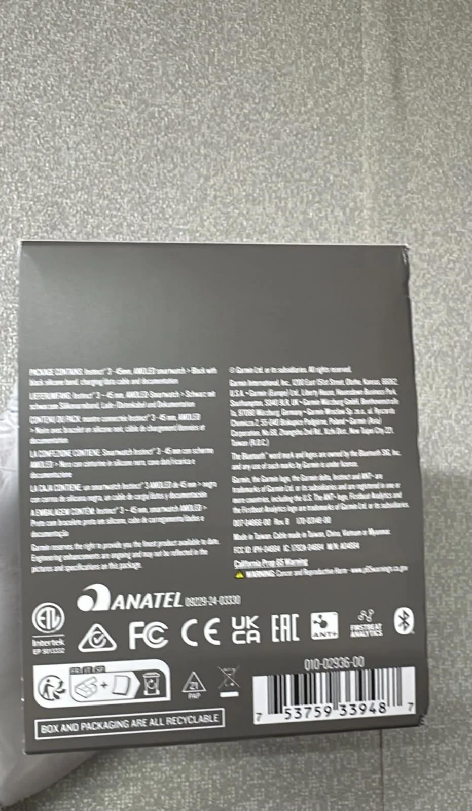 Garmin Instinct 3 45 Mm Amoled Black (Новый) - миниатюра 2