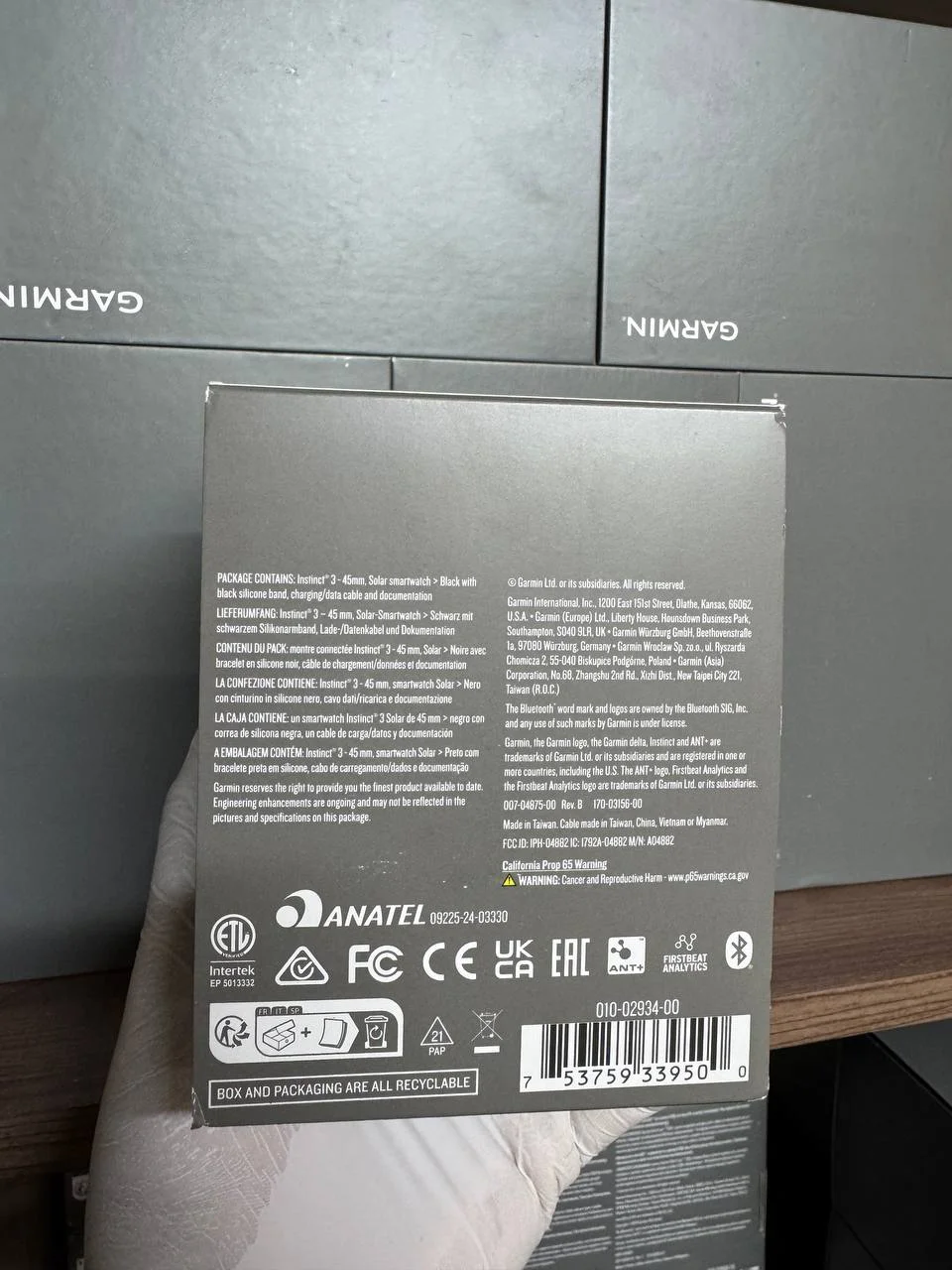 Garmin Instinct 3 45 Mm Solar Black - миниатюра 2