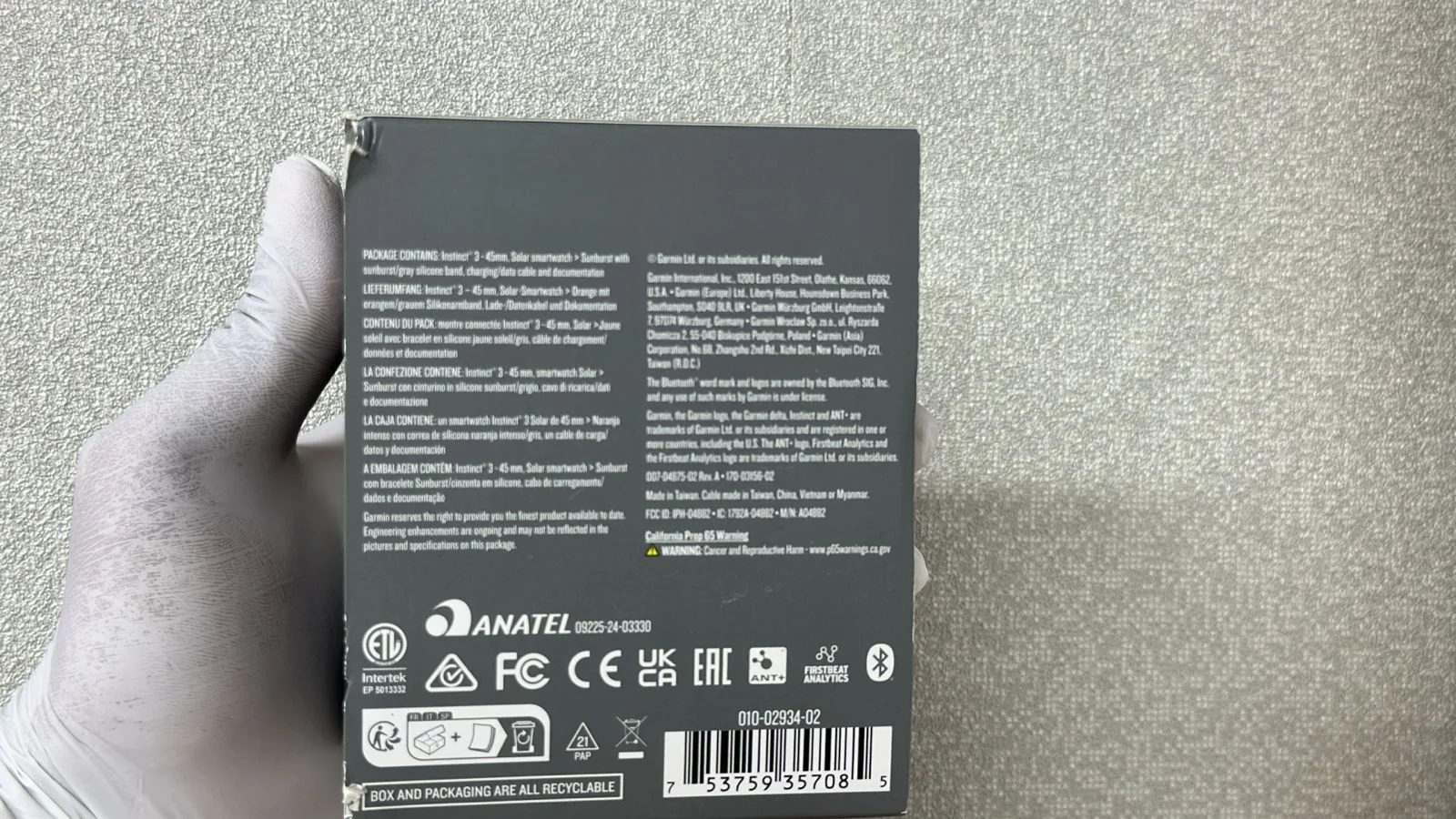 Garmin Instinct 3 45 Mm Solar Sunburst - миниатюра 2