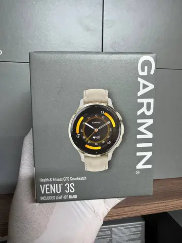 Garmin Venu 3S Soft Gold Grey Silicone + Leather